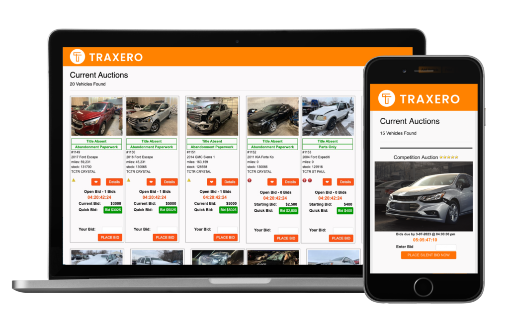 Host your own online vehicle auction and maximize profit from impounded