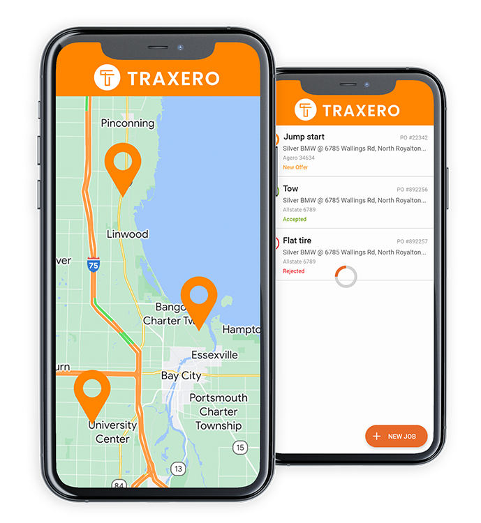 GPS fleet tracking software on Apple iPhone
