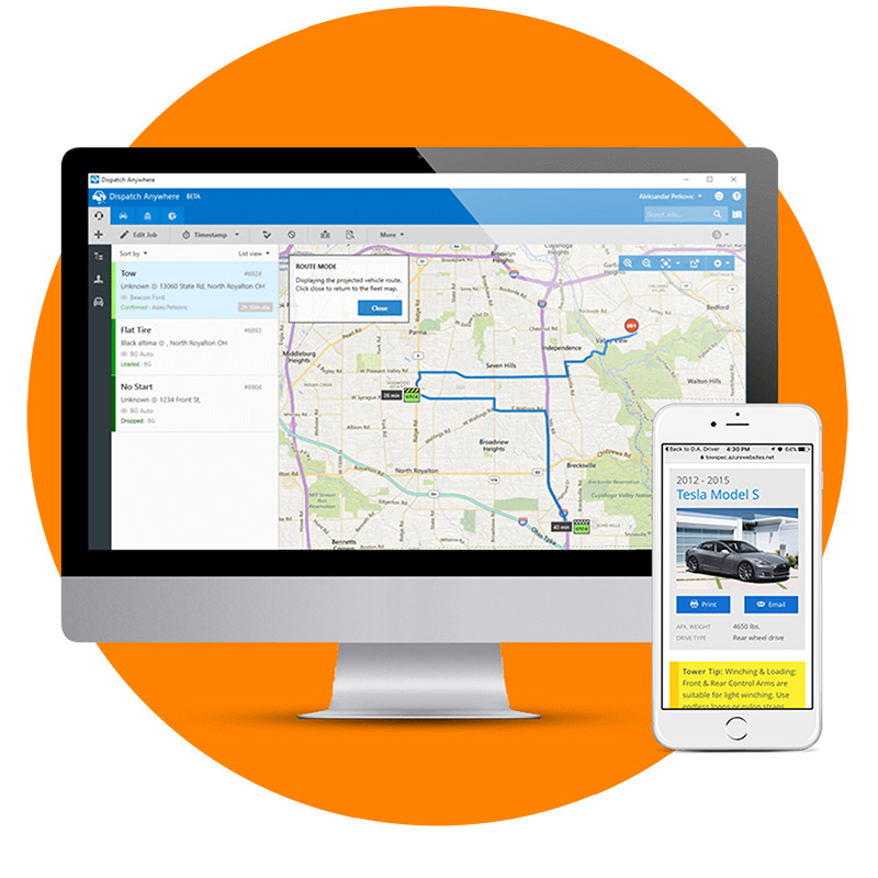 Dispatch Anywhere Towing Management Software