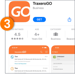 TraxeroGO app in the Apple Store