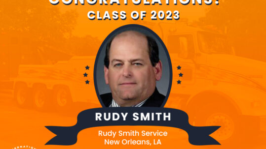 Rudy Smith to be inducted into the International Towing & Recovery Hall of Fame.