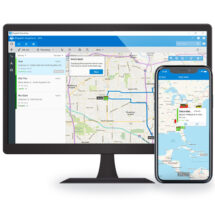 Dispatch Anywhere by TRAXERO screenshots on a computer and mobile device