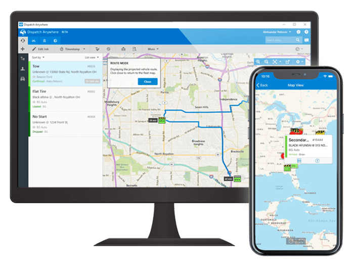 Manage your towing operations with Dispatch Anywhere by TRAXERO | TRAXERO