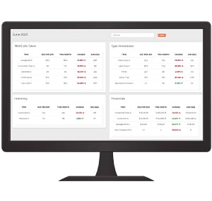 Preview of TOPS by TRAXERO Business Analyzer