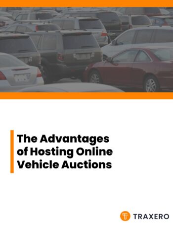 Cover of a whitepaper titled The Advantages of Hosting Online Vehicle Auctions