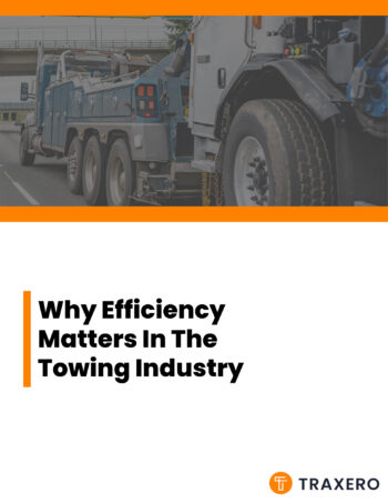 Cover of a Whitepaper titled 'Why Efficiency Matters In The Towing Industry'